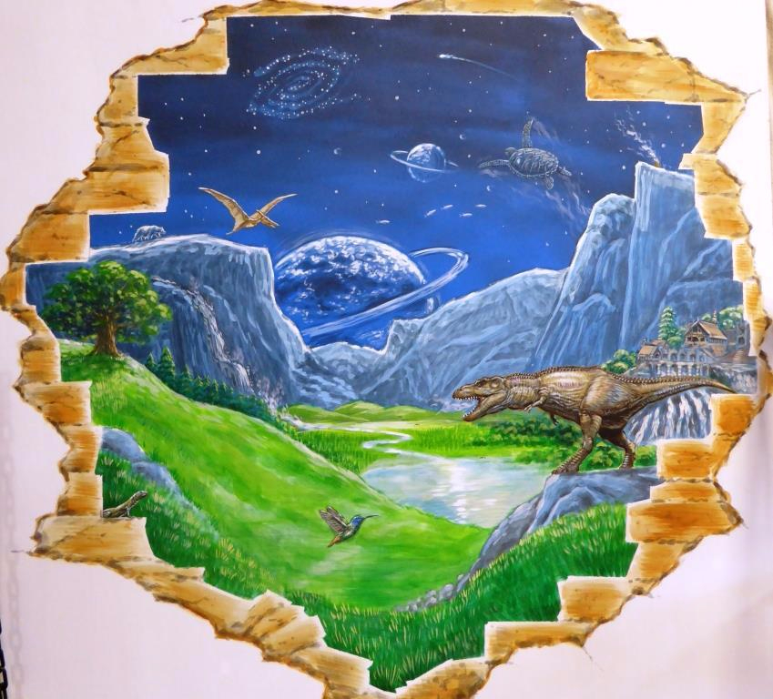 Rory McCann mural hand painted amazing high quality wildlife schools workshops inspiring artwork painting